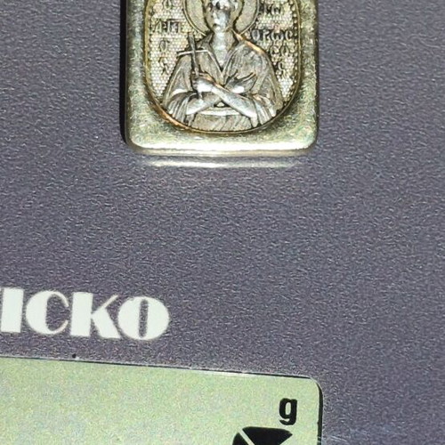 Silver pendant Saint John the Russian like new, 6 grams