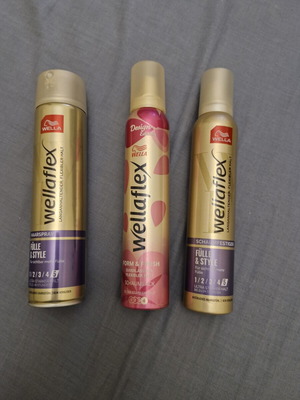 Wella Flex hair mousse and hairspray set, 3 pieces
