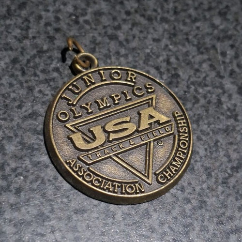 USATF Junior Olympics collectible medal used, official Adidas vintage product