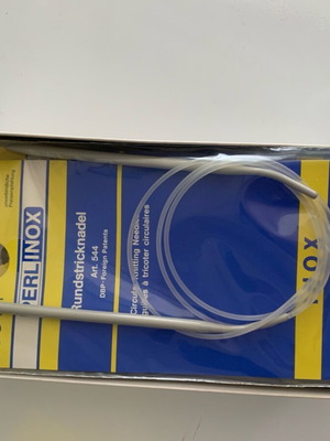 Inox circular aluminum knitting needles, pack of 8, new