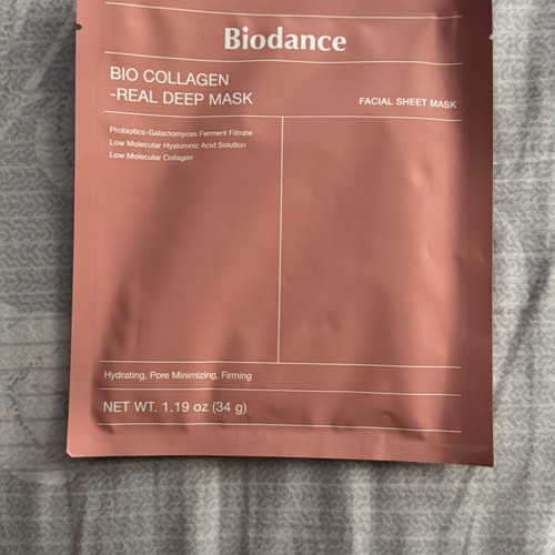 Facial sheet mask new in sachet for hydration and rejuvenation