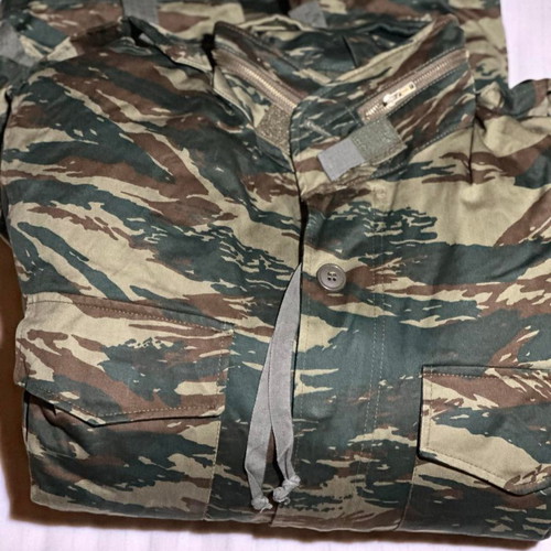Camouflage jacket used, with inner lining and hood, 2 pieces