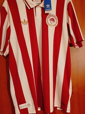 Ποδοσφαιρική φανέλα Olympiacos F.C. 100 χρόνια γνήσια καινούργια XL