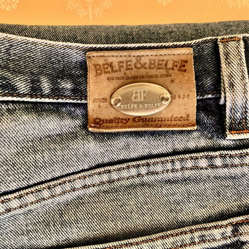 Vintage Belfe & Belfe men's jeans made in Italy, used