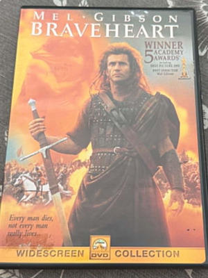 Braveheart DVD used, Mel Gibson widescreen collection