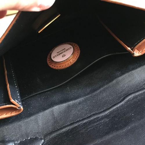 Coccinelle Mini Bag Mignon Croco Shiny Soft like new, brown