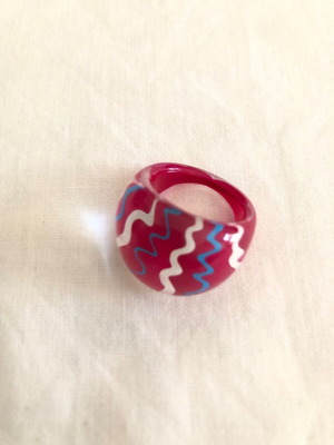 Acrylic ring red 80’s like new