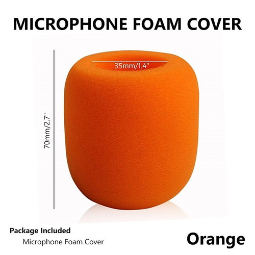 Microphone Windshield Sponge Orange new