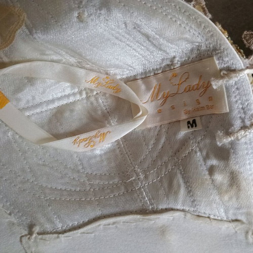 Wedding skirt bustier with flounces like new, size M, gold