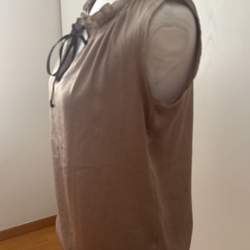 Esprit satin blouse S/M like new, beige