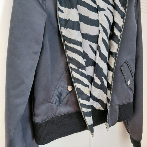 Bershka bomber jacket size M like new, zebra pattern