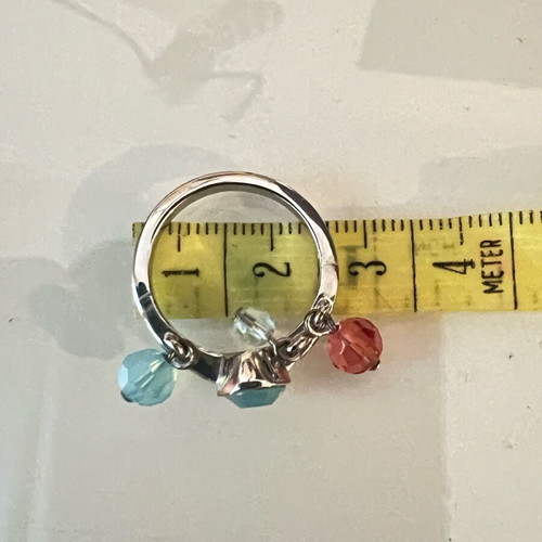 Swarovski ring like new with colorful stones