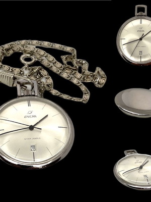 Enicar Nos Vintage 1960 pocket watch new men's
