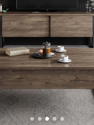 Living room units like new in brown and black