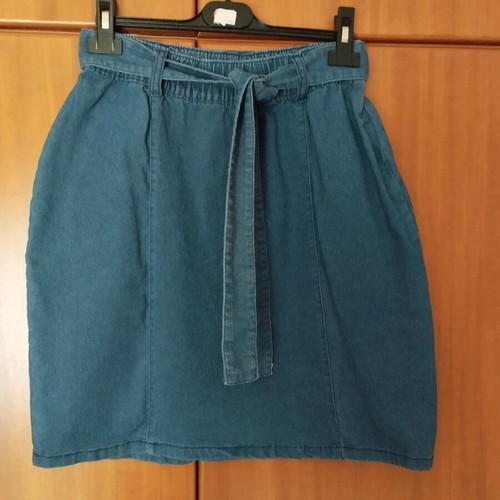 Denim mini skirt like new size M 38 10