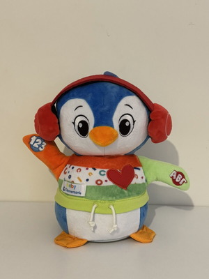 Baby Clementoni Dancing Penguin Plush Toy like new for 12+ months