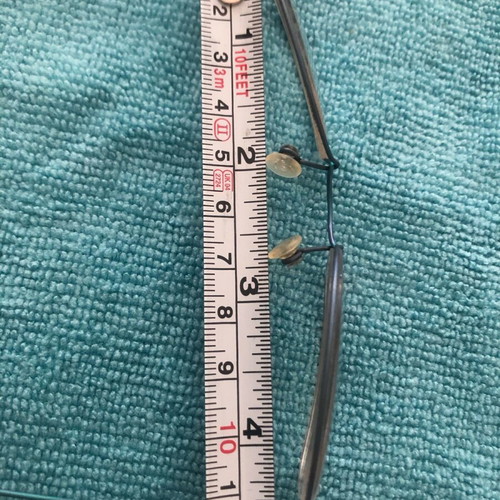 Lindberg titanium kids eyeglass frame used, blue turquoise