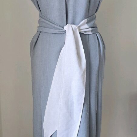 Vintage "Rigas" 1980s dress used, gray, one size