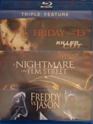Triple feature horror movies Blu-Ray like new without Greek subtitles