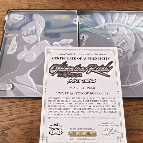 Okinawa Rush Limited Edition PS4 game like new