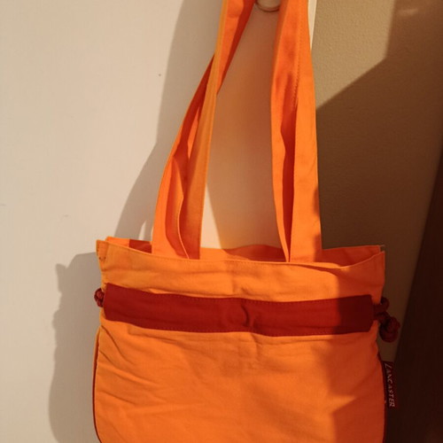 Lancaster beach bag shoulder used, orange