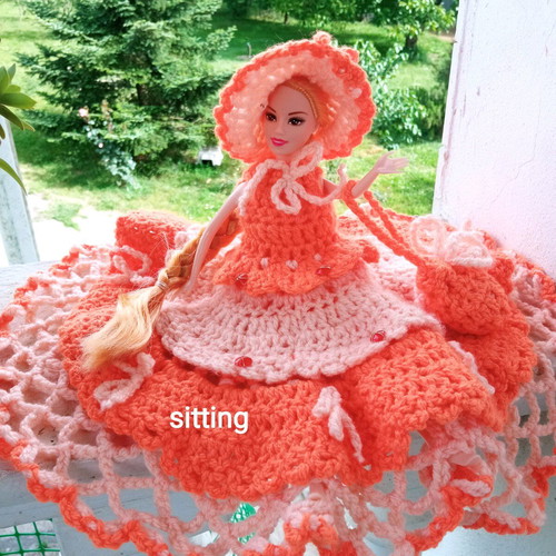 crochet toilet paper dress Toilet paper Barbie dress : r/crochet