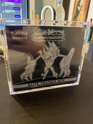 Pokemon Burning Shadows ETB Mint with Acrylic