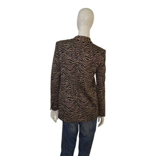 Pinko Pragmatica animalier blazer jacket like new, mixed zebra and leopard print, size IT 40