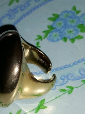 Large stainless steel ring new