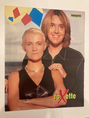Roxette 2 Unlimited Poster from Katerina Magazine like new