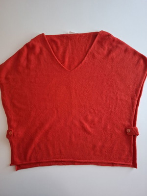 Naf Naf sleeveless bolero red, like new