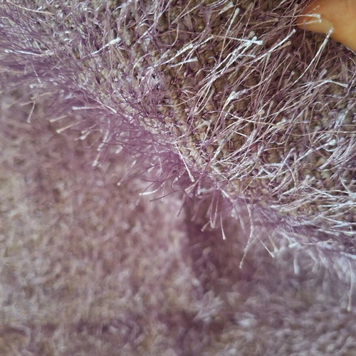 Fluffy rug new, lilac purple 60x90 cm