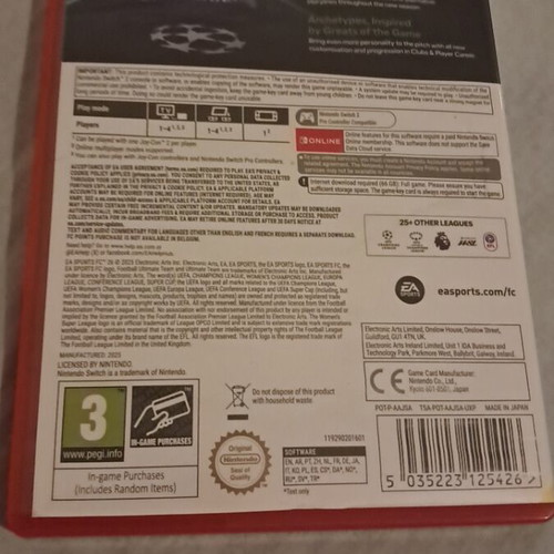 EA FC 26 Nintendo Switch 2 new sports game