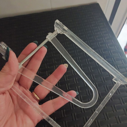 Transparent plastic stands for tabletop decorations, pack of 5