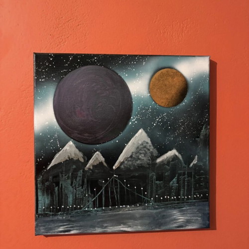 Astrikos Orizontas Original Handmade Canvas Painting