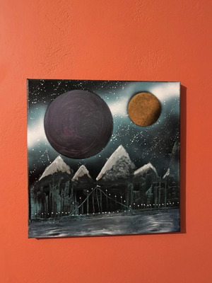 Astrikos Orizontas Original Handmade Canvas Painting
