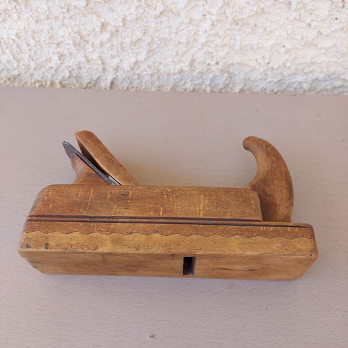 Wooden plane used, antique woodworking tool