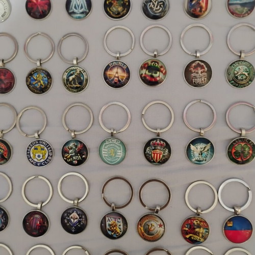 Football team keychains, full set
