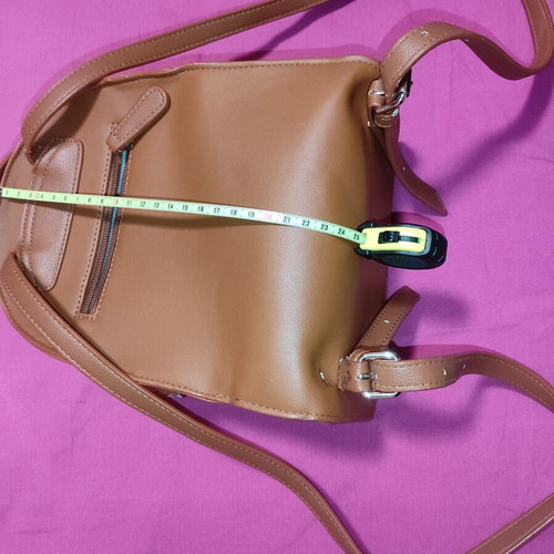 Diana & Co Firenze backpack shoulder bag like new, brown and gold