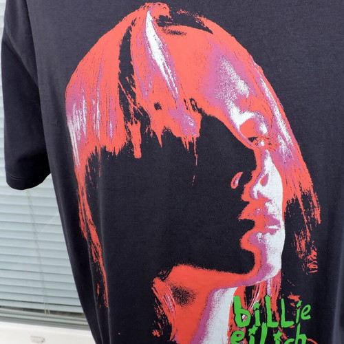 Billie Eilish Relaxed Boyfriend Tee XL cotton 2022 Lash Music like new