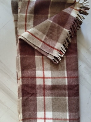 Vintage blanket authentic virgin wool double