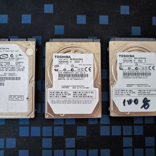 Sony PS3 Internal Hard Drives 2.5" SATA HDD like new, set of 3