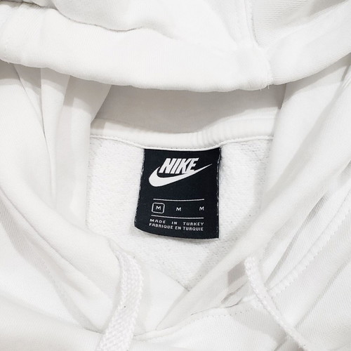 Nike DM3154 Court Fleece Hoodie, men's size M, white