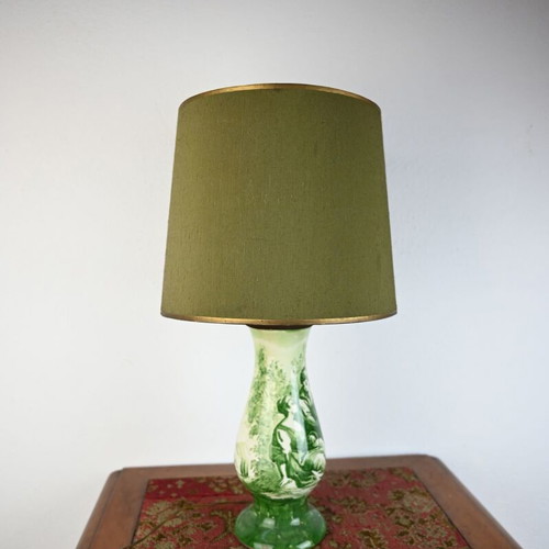 Table lamp vintage design used, 46 cm height