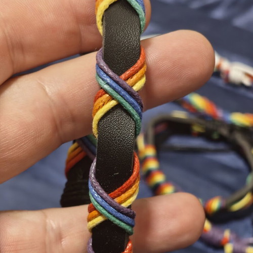 Macrame bracelets new, multicolor and black
