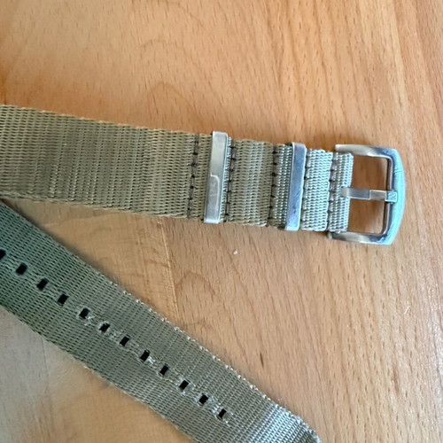 Nato Strap Style Premium Khaki 21mm - 22mm like new