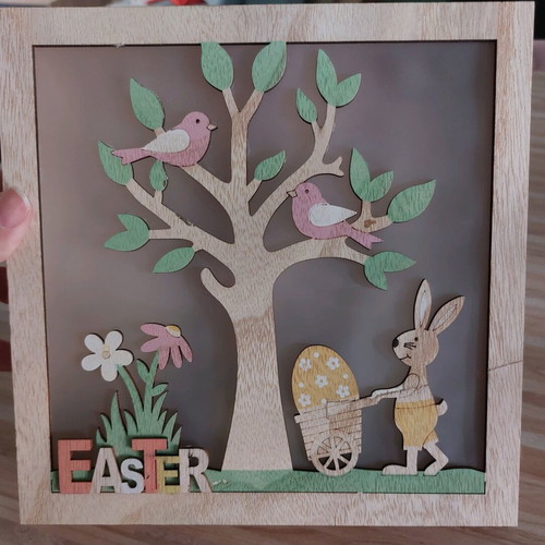 Easter frame like new with light