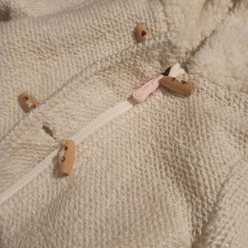 Orchestra baby fluffy coat/jacket for 3 months like new
