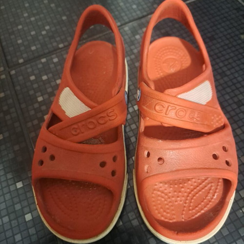 Crocs sandals used, size 28-29, red