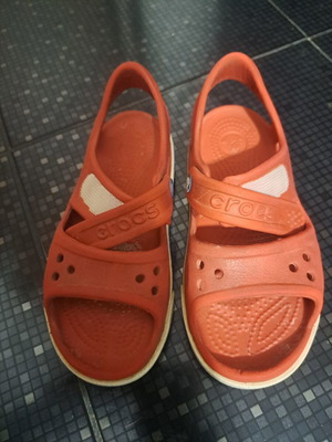 Crocs sandals used, size 28-29, red